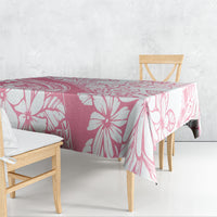 Polynesian Tiare Flower Pink Pastel Vibes Tablecloth LT14 - Polynesian Pride