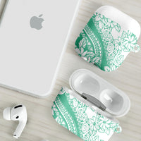 Polynesian Tiare Flower Cyan Pastel Vibes AirPods Case LT14 - Polynesian Pride