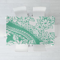 Polynesian Tiare Flower Cyan Pastel Vibes Tablecloth LT14 Cyan - Polynesian Pride