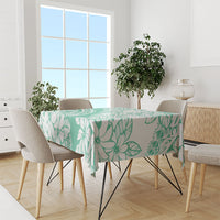 Polynesian Tiare Flower Cyan Pastel Vibes Tablecloth LT14 - Polynesian Pride