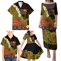 Papua New Guinea 1975 Family Matching Puletasi and Hawaiian Shirt Create Our History Inspire Our Future - Polynesian Pride