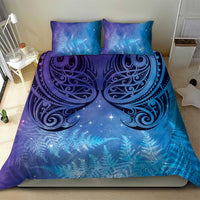 New Zealand Matariki Bedding Set Aotearoa Maori New Year Galaxy Maori Silver Fern