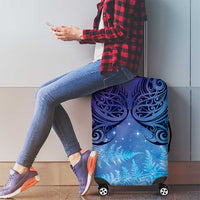 New Zealand Matariki Luggage Cover Aotearoa Maori New Year Galaxy Maori Silver Fern LT14 - Polynesian Pride