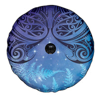 New Zealand Matariki Spare Tire Cover Aotearoa Maori New Year Galaxy Maori Silver Fern