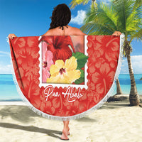 Aloha Hawaii Pua Aloalo Beach Blanket Hawaiian Hibiscus Flowers Stylized Stamp LT14 - Polynesian Pride