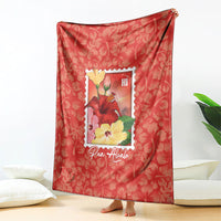 Aloha Hawaii Pua Aloalo Blanket Hawaiian Hibiscus Flowers Stylized Stamp LT14 - Polynesian Pride