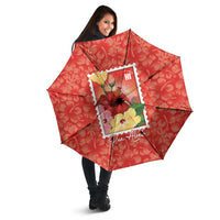 Aloha Hawaii Pua Aloalo Umbrella Hawaiian Hibiscus Flowers Stylized Stamp LT14 - Polynesian Pride