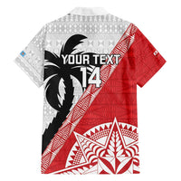 Fiji and Tonga Rugby Custom Family Matching Off Shoulder Short Dress and Hawaiian Shirt Flying Fijians Ikale Tahi Together Pacific LT14 - Polynesian Pride
