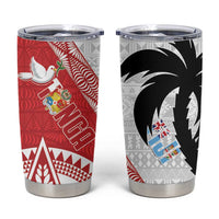 Fiji and Tonga Rugby Tumbler Cup Flying Fijians Ikale Tahi Together Pacific - Polynesian Pride