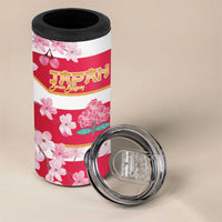 USA and Japan Rugby 4 in 1 Can Cooler Tumbler Eagles Brave Blossoms Together Pacific - Polynesian Pride