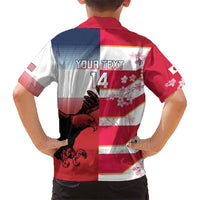 USA and Japan Rugby Custom Hawaiian Shirt Eagles Brave Blossoms Together Pacific - Polynesian Pride