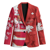 Canada and Japan Rugby Custom Blazer Canucks Brave Blossoms Together Pacific - Polynesian Pride