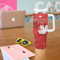 Canada and Japan Rugby Tumbler With Handle Canucks Brave Blossoms Together Pacific - Polynesian Pride