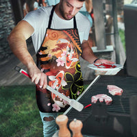 Hawaiian and Japanese Apron Koi Fish With Kanaka Polynesian Tattoo - Polynesian Pride