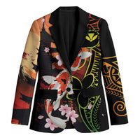 Hawaiian and Japanese Blazer Koi Fish With Kanaka Polynesian Tattoo - Polynesian Pride