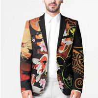 Hawaiian and Japanese Blazer Koi Fish With Kanaka Polynesian Tattoo - Polynesian Pride