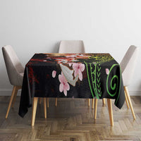 Hawaiian and Japanese Tablecloth Koi Fish With Kanaka Polynesian Tattoo - Polynesian Pride
