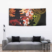 Hawaiian and Japanese Tapestry Koi Fish With Kanaka Polynesian Tattoo LT14 - Polynesian Pride
