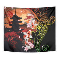 Hawaiian and Japanese Tapestry Koi Fish With Kanaka Polynesian Tattoo LT14 - Polynesian Pride