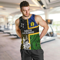 Personalised South Sea Islanders Men Tank Top Kanakas With New Caledonia Coat Of Arms LT14 - Polynesian Pride