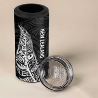 New Zealand and South Africa Rugby 4 in 1 Can Cooler Tumbler Maori Silver Fern Springbok Together - Polynesian Pride