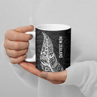 New Zealand and South Africa Rugby Ceramic Mug Maori Silver Fern Springbok Together - Polynesian Pride