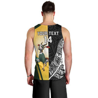 New Zealand and South Africa Rugby Custom Men Tank Top Maori Silver Fern Springbok Together - Polynesian Pride