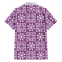 Poni Palaka Quilt Hawaii Family Matching Short Sleeve Bodycon Dress and Hawaiian Shirt Hawaiian Tropical Monstera Sea Turtle LT14 - Polynesian Pride