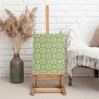 Omaomao Palaka Quilt Hawaii Canvas Wall Art Hawaiian Tropical Monstera Sea Turtle