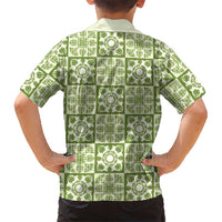 Omaomao Palaka Quilt Hawaii Family Matching Tank Maxi Dress and Hawaiian Shirt Hawaiian Tropical Monstera Sea Turtle LT14 - Polynesian Pride