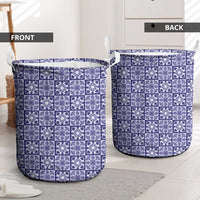 Polu Palaka Quilt Hawaii Laundry Basket Hawaiian Tropical Monstera Sea Turtle