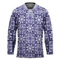 Polu Palaka Quilt Hawaii Hockey Jersey Hawaiian Tropical Monstera Sea Turtle