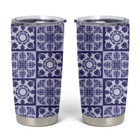 Polu Palaka Quilt Hawaii Tumbler Cup Hawaiian Tropical Monstera Sea Turtle