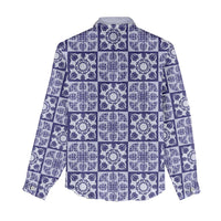 Polu Palaka Quilt Hawaii Women Casual Shirt Hawaiian Tropical Monstera Sea Turtle LT14 - Polynesian Pride