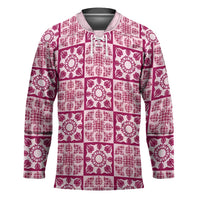 Akala Palaka Quilt Hawaii Hockey Jersey Hawaiian Tropical Monstera Sea Turtle