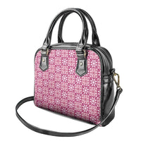 Akala Palaka Quilt Hawaii Shoulder Handbag Hawaiian Tropical Monstera Sea Turtle