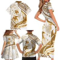 Gold Polynesian Family Matching Outfits - Turtle Shark Tattoo Design