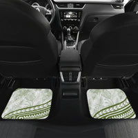 Lime Green Polynesia Car Mats Polynesian Turtle Shark Tattoo Tropical Vintage
