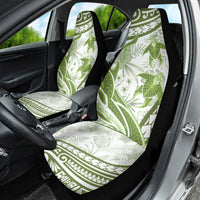 Lime Green Polynesia Car Seat Cover Polynesian Turtle Shark Tattoo Tropical Vintage