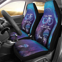Polynesia Jellyfish Memorial Personalised Car Seat Cover Infinity Jellies Polynesian Pattern