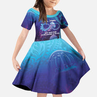 Polynesia Jellyfish Memorial Personalised Family Matching Tank Maxi Dress and Hawaiian Shirt Infinity Jellies Polynesian Pattern