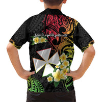 Wallis and Futuna Victory Day Hawaiian Shirt Liberty Equality Fraternity Polynesian Plumeria