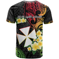 Wallis and Futuna Victory Day T Shirt Liberty Equality Fraternity Polynesian Plumeria