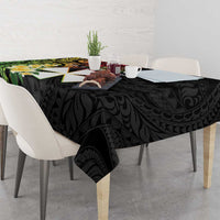 Wallis and Futuna Victory Day Tablecloth Liberty Equality Fraternity Polynesian Plumeria