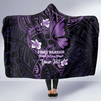 Personalised Fibromyalgia Awareness Month Hooded Blanket Fibro Warrior Strength In Every Struggle