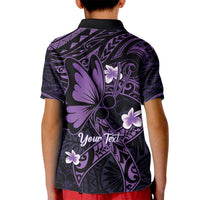 Personalised Fibromyalgia Awareness Month Kid Polo Shirt Fibro Warrior Strength In Every Struggle