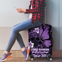 Personalised Fibromyalgia Awareness Month Luggage Cover Fibro Warrior Strength In Every Struggle