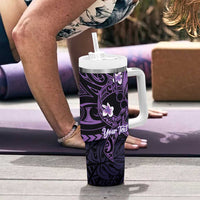 Personalised Fibromyalgia Awareness Month Tumbler With Handle Fibro Warrior Strength In Every Struggle