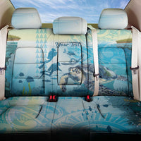 Personalized Snorkeling Hawaii Back Car Seat Cover Ocean Lover Hawaiian Kakau Honu Turtle
