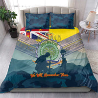 Niue ANZAC Day Bedding Set We Will Remember Them Camouflage Style